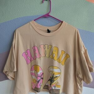 Wild Fable Beige Hawaii Graphic Tee